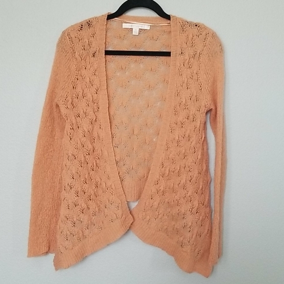 Lauren Conrad Girly Sweet crochet open front cardigan XS - Picture 1 of 7